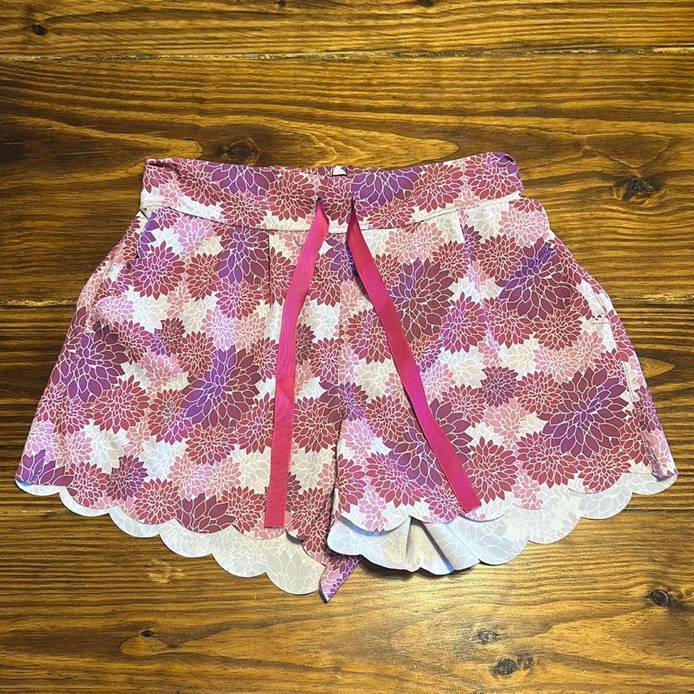 Garb Girls Whitney Floral Shorts - Purple, X-large age 11-12